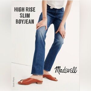 MADEWELL G7199 High Rise Slim BoyJean in Milton Wash Comfort Stretch (26)